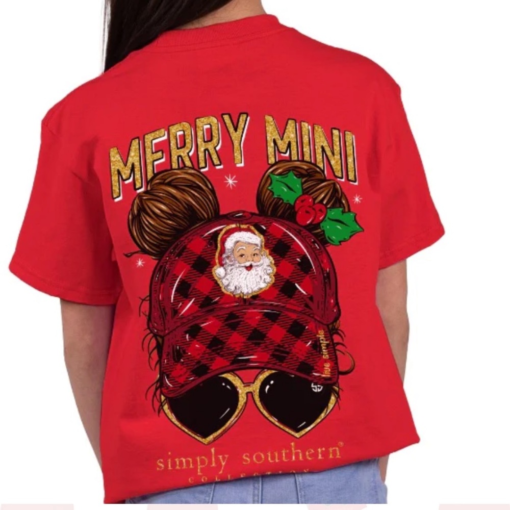 Simply Southern Girls Merry Mini Holiday T-Shirt